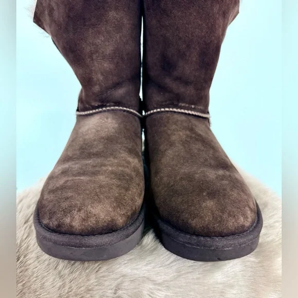 UGG Chocolate Brown Winter Boots - Picture 4 of 8